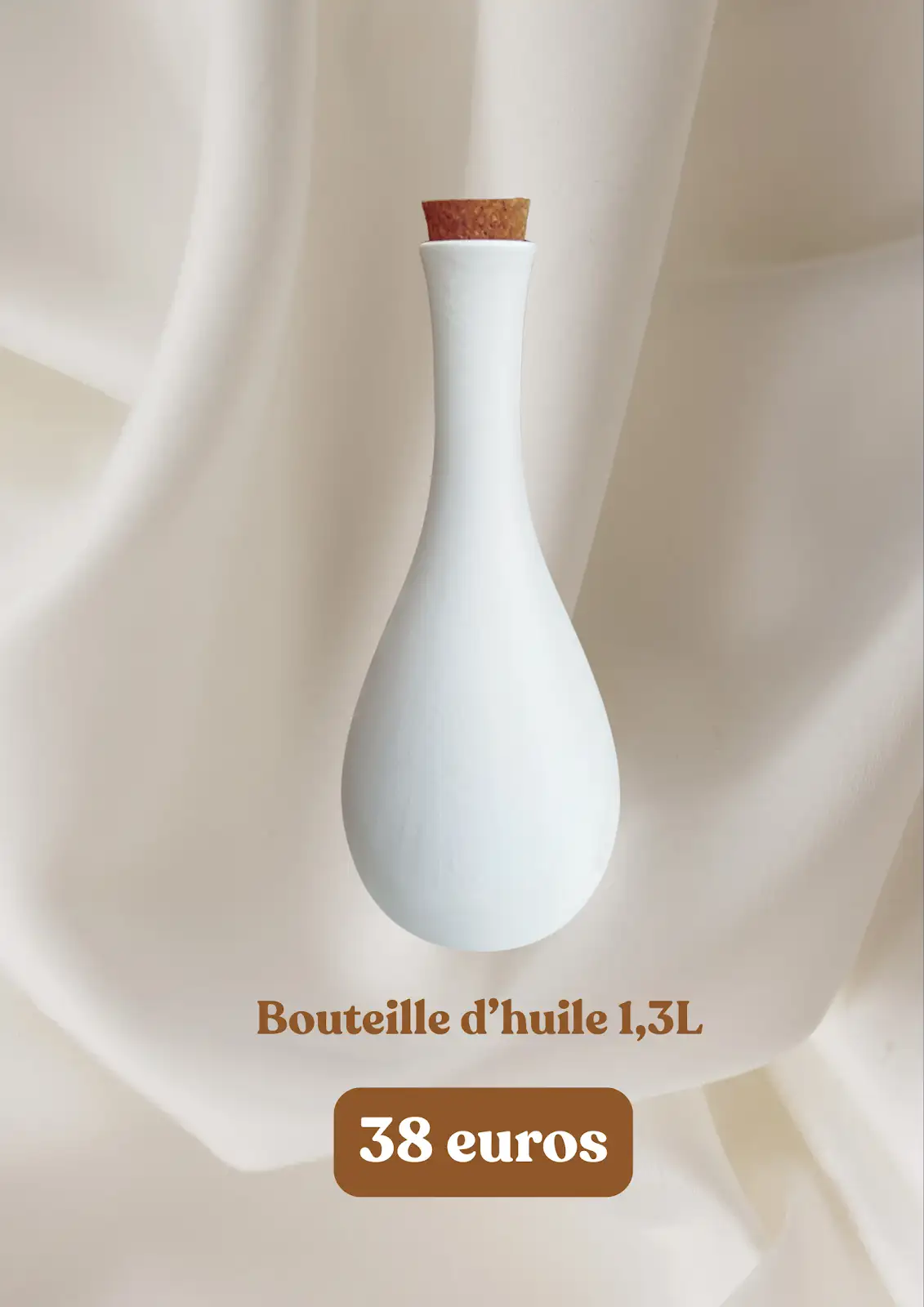 Bouteille d’huile 1,3 L - 38 euros