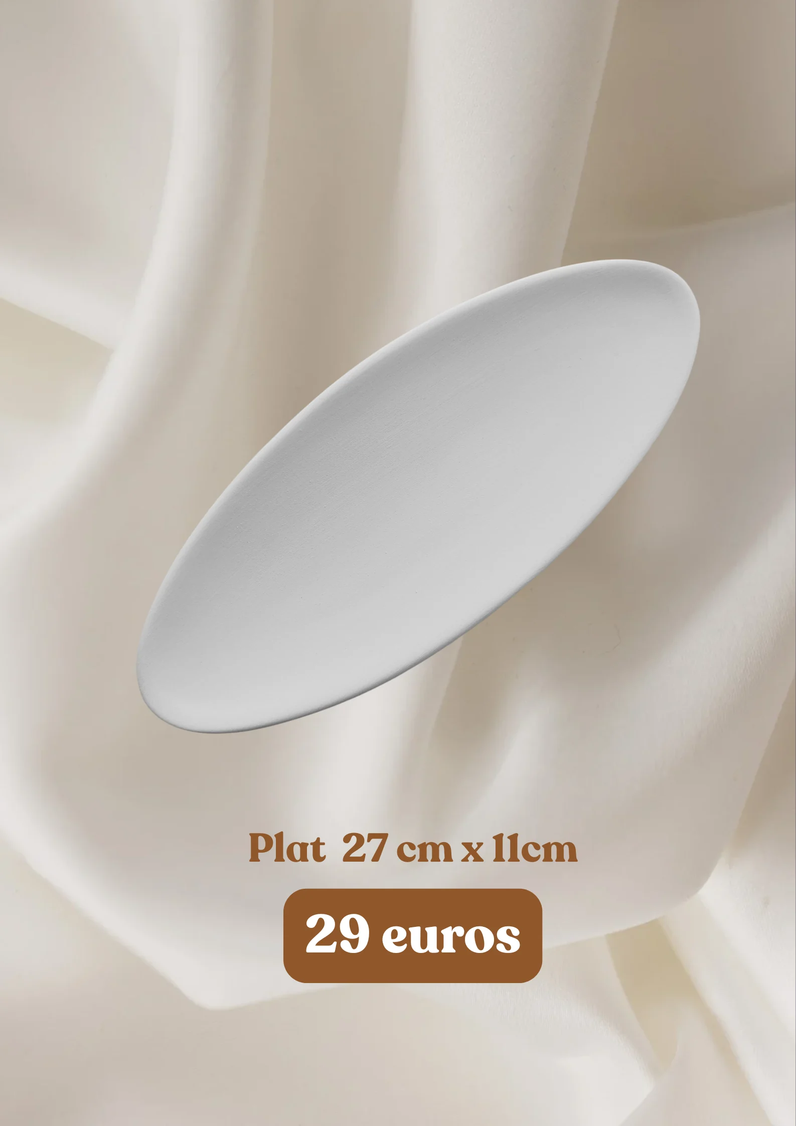 Plat 27 × 11 cm - 29 euros
